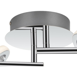 Cosylyte Holdon 4 Ring Chrome Adjustable Bar LED Ceiling Spotlight - Size: 51 x 24 x 14.5cm - Silver - Wilko - thumbnail 6