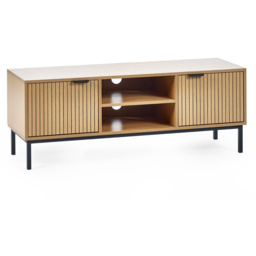 Julian Bowen Sia 2 Door Warm Wood TV Unit - Brown - Wilko - thumbnail 3