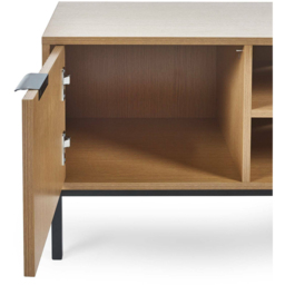 Julian Bowen Sia 2 Door Warm Wood TV Unit - Brown - Wilko - thumbnail 7
