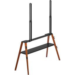 TTAP Roma Single Shelf Dark Wood Easel TV Stand - Size: 125.8 x 99.1 x 37cm - Brown - Wilko - thumbnail 5