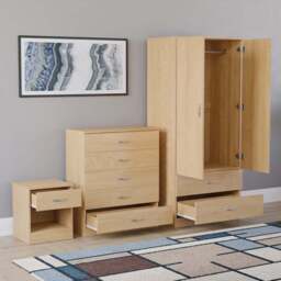 Vida Designs Riano Pine 3 Piece Bedroom Furniture Set - Wilko - thumbnail 6