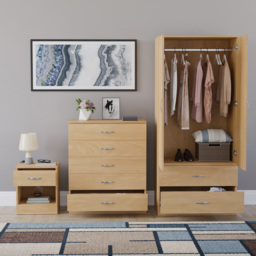 Vida Designs Riano Pine 3 Piece Bedroom Furniture Set - Wilko - thumbnail 5