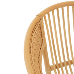 Interiors by Premier Lagom Natural and Black Rattan Chair - Size: 1 Seater - Wilko - thumbnail 7
