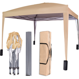 Beige Pop Up Patio Canopy Tent with Removable Sidewalls 3 x 3m - MCC - Wilko - thumbnail 4