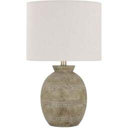 Acacia Home Ceramic Table Lamp 55cm - Size: 24 x 28 x 28cm - Multi - Wilko - thumbnail 1