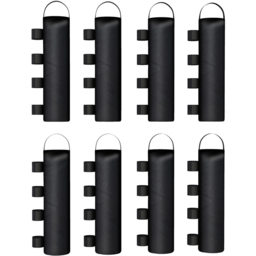 Outsunny 40kg Black Heavy Duty Gazebo Sand Weights Bags 8 Pack - Size: 50 x 20 x 1cm - Wilko - thumbnail 1