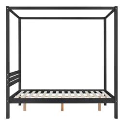 Mercia King Size Black Four Poster Bed Frame - Birlea - Wilko - thumbnail 5