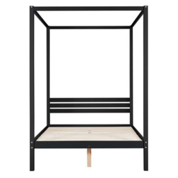 Mercia King Size Black Four Poster Bed Frame - Birlea - Wilko - thumbnail 6