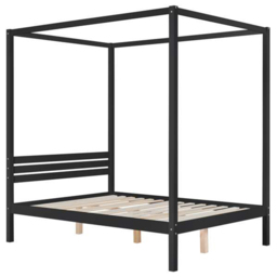 Mercia King Size Black Four Poster Bed Frame - Birlea - Wilko - thumbnail 3