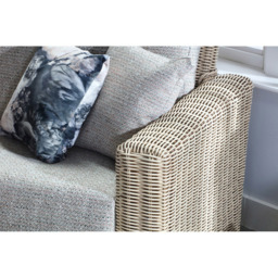 Desser Burford 3 Seater Blush Tweed Natural Rattan Sofa - Pink - Wilko - thumbnail 5