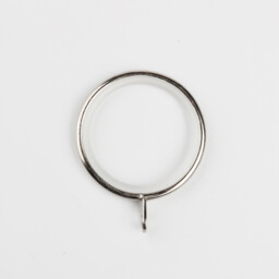 Silver Polished Steel Curtain Rings 25-28mm 6 Pack - Wilko - thumbnail 4