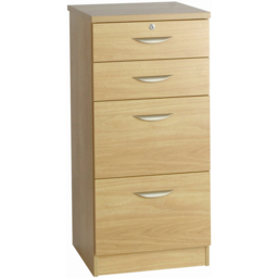 R White Cabinets 4 Drawer Brown Filing Cabinet - Wilko - thumbnail 3