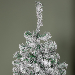 Samuel Alexander Snow Flocked Artificial Christmas Tree with Green Metal Stand 5ft - Multi - Wilko - thumbnail 4