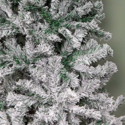 Samuel Alexander Snow Flocked Artificial Christmas Tree with Green Metal Stand 5ft - Multi - Wilko - thumbnail 5