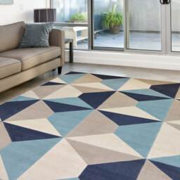 Melrose Creation Venus Teal Geometric Rug 160 x 230cm - Size: 160 x 230m - Homemaker - Wilko - thumbnail 3