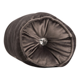 Divante Ariana Charcoal Gem Bolster Cushion 46 x 20cm - Wilko - thumbnail 3
