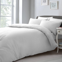 Velosso Microfibre Super King Size White Duvet Set - Wilko - thumbnail 1