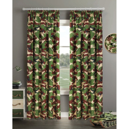 Velosso Camouflage Green Curtain 66 x 72cm - Size: 183 x 167 x 1cm - Wilko - thumbnail 5