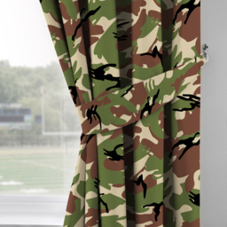 Velosso Camouflage Green Curtain 66 x 72cm - Size: 183 x 167 x 1cm - Wilko - thumbnail 3