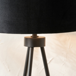 Pacific Lifestyle Houston Matt Black Metal Tripod Table Lamp - Wilko - thumbnail 4