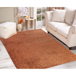 Desire Rugs Oxford Terracotta Plain Shaggy Rug 80 x 150cm - Wilko - thumbnail 5