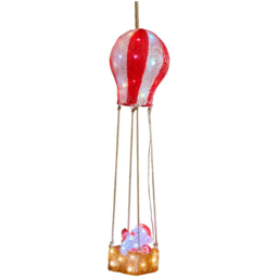 Hot Air Balloon Festive Santa Red - Wilko - thumbnail 1