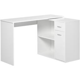 Portland L Shape Corner Desk White - Size: 117 x 82 x 74cm - Wilko - thumbnail 3