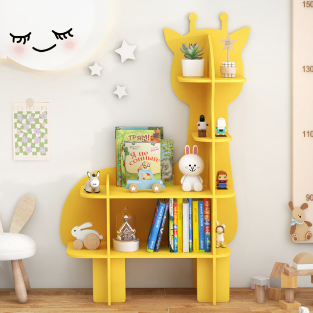 Costway Yellow Kids Toy Bookshelf - Size: 96 x 72 x 11cm - Wilko - image 1