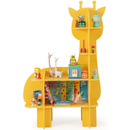 Costway Yellow Kids Toy Bookshelf - Size: 96 x 72 x 11cm - Wilko - thumbnail 4