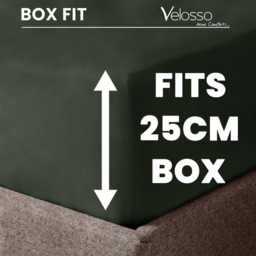 Velosso Microfibre Super King Size Olive Fitted Sheet - Green - Wilko - thumbnail 6