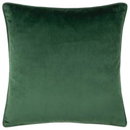furn. Classic Green Reindeer Velvet Piped Cushion - Size: 43 x 43cm - Wilko - thumbnail 3