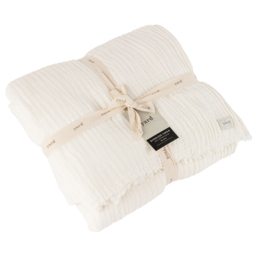 Yard Lark White Large Muslin Cotton Throw 240 x 260cm - Size: 260 x 240cm - Yard Living - Wilko - thumbnail 4