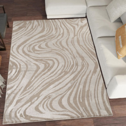 Desire Rugs Hamilton Mocha Marble Rug 200 x 290cm - Size: 290 x 200 x 1.3cm - Brown - Wilko - thumbnail 3