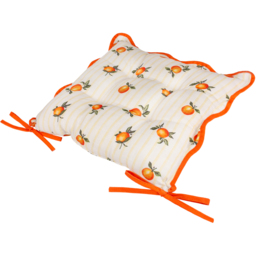 Furn Fruits Yellow Oranges Stripe Seat Pad 40 x 40cm 2 Pack - Wilko - thumbnail 4