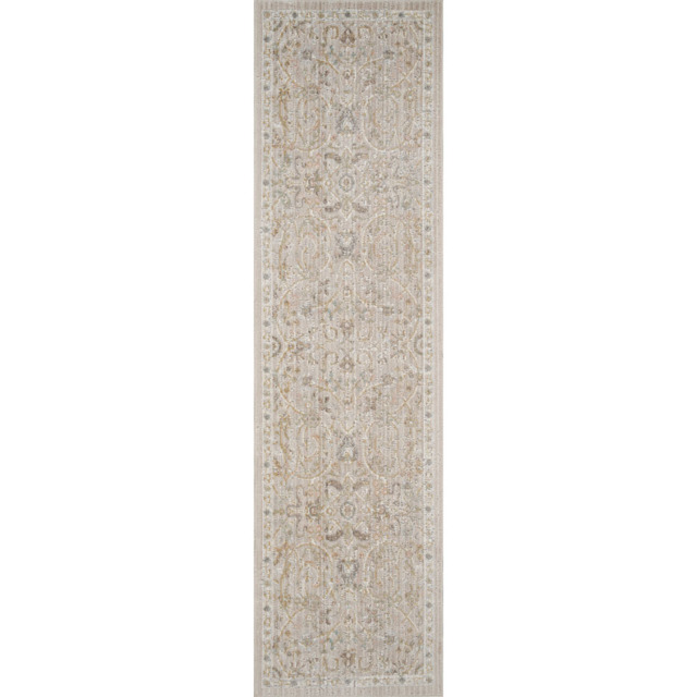 Desire Rugs Maia Beige Floral Non Slip Rug 60 x 220cm - Cream - Wilko - image 1