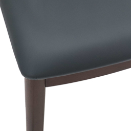 vidaXL Set of 2 Light Brown and Black Rubberwood Curved Vintage Dining Chairs - Wilko - thumbnail 6