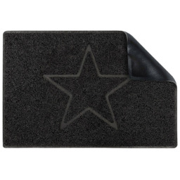 Oseasons Black Star Embossed Doormat 75 x 44cm - Wilko - thumbnail 3