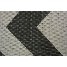 wilko County Monochrome Rug Grey Black 80 x 150cm - Multi - Melrose Interiors - thumbnail 3