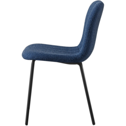 Bella Set of 2 Blue Teddy Faux Fur Stitched Design Dining Chairs - MCC - Wilko - thumbnail 4