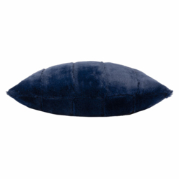 Paoletti Empress Navy Faux Fur Cushion - Size: 45 x 45 cm - Blue - Wilko - thumbnail 5