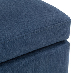 Julian Bowen Sorrento Blue Linen Blanket Box - Size: 45 x 140 x 41cm - Wilko - thumbnail 7