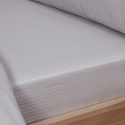 Divante Bamboo Cotton Duvet Cover and Pillowcase Set - Silver/Double - Wilko - thumbnail 5