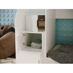 Flair Oscar Triple Sleeper White Staircase Bunk Bed - Size: Single - Wilko - thumbnail 5