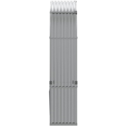 vidaXL Grey Galvanised Steel Firewood Log Holder 210 x 120 x 45cm - Wilko - thumbnail 5