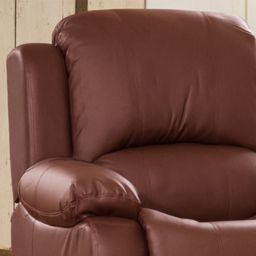 Glendale Burgundy Bonded Leather Manual Recliner Chair - Size: Single - Red - Artemis Home - Wilko - thumbnail 3