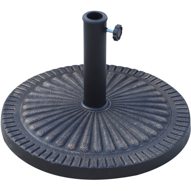 Outsunny Bronze Round Resin Parasol Base 14kg - Size: 32 x 49 x 49cm - Brown - Wilko - image 1