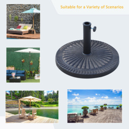 Outsunny Bronze Round Resin Parasol Base 14kg - Size: 32 x 49 x 49cm - Brown - Wilko - thumbnail 5
