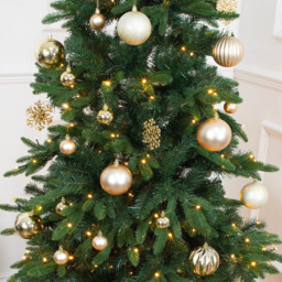The Christmas Workshop Champagne Shatterproof Bauble 50 Pack - Wilko - thumbnail 6