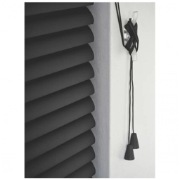 New Edge Blinds PVC Venetian Blind Black 125cm - Size: W 125 x D 152cm - Wilko - thumbnail 4