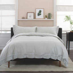 The Lyndon Company Southport Single Green and White Duvet Set - Multi - Wilko - thumbnail 1